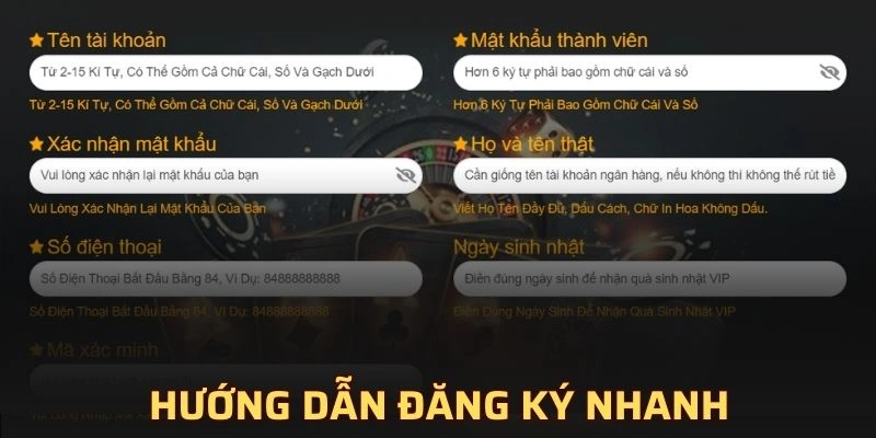 Hướng dẫn đăng ký nhanh trên website chỉ với 2 phút