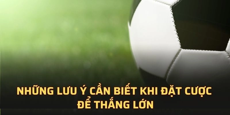 Những lưu ý cần biết khi đặt cược để thắng lớn